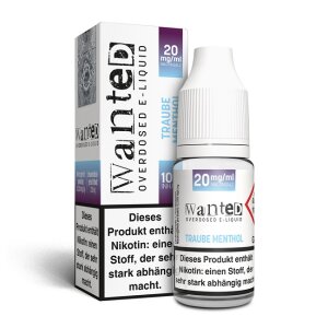 Wanted Traube Menthol 20 mg NIC SALT - Steuerware