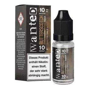 Wanted Butterscotch Tabak 10 mg NIC SALT - Steuerware